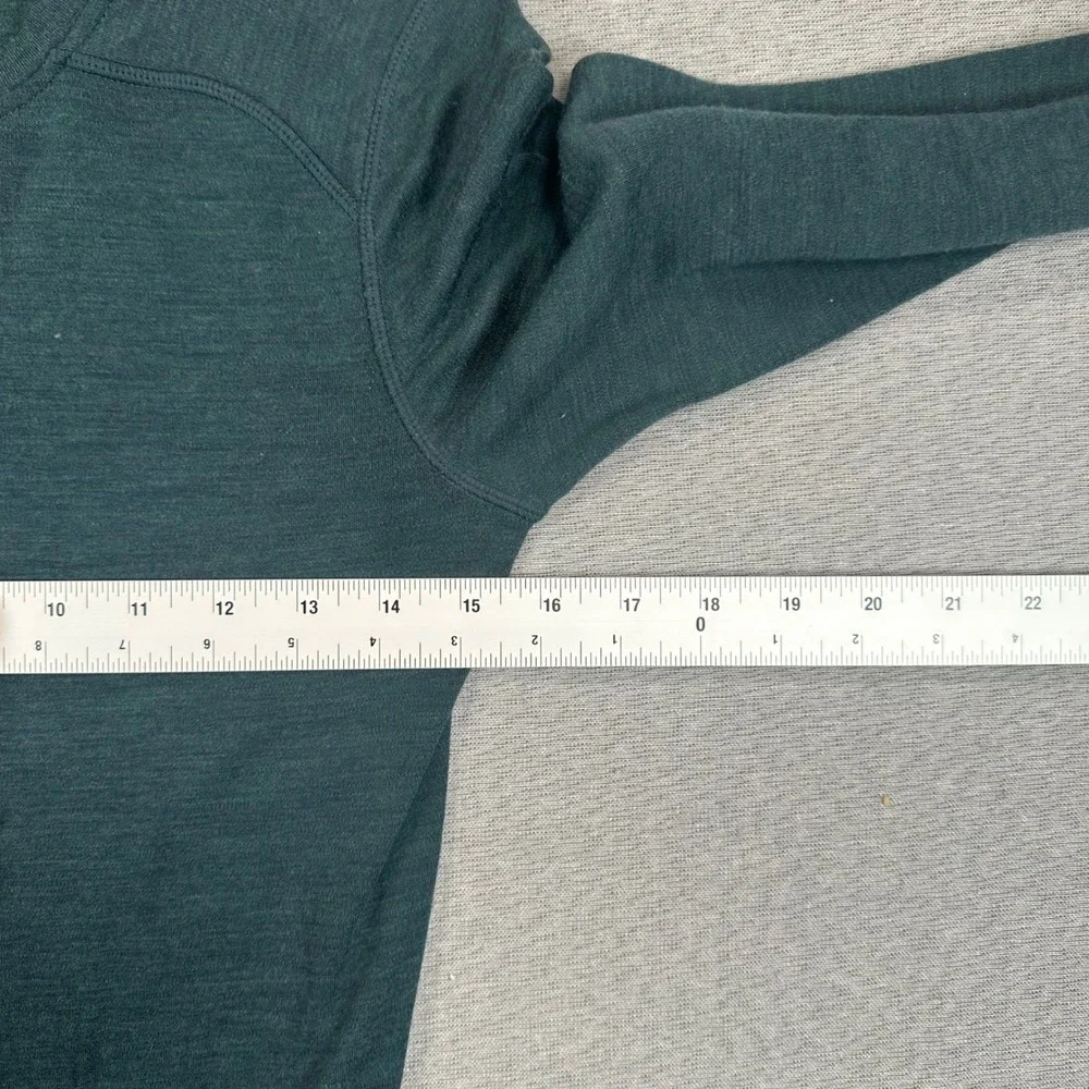 Smartwool Base Layer Top Shirt Womens S Teal Green 100% Merino Wool Long Sleeve - Picture 4 of 11